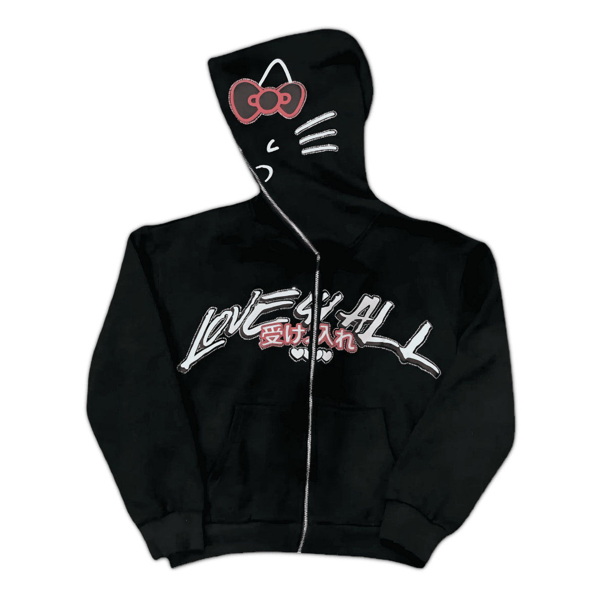 Hello Kitty Y2K Style Matching Zip-Up Hoodie