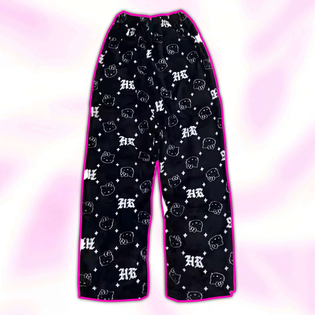 Hello Kitty Dark HK Monogram Pajama Pants