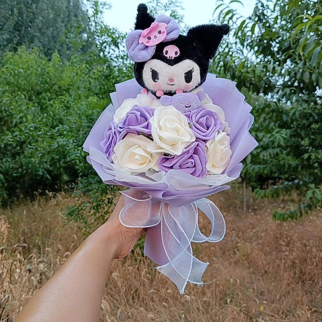 Hello Kitty Pastel Roses Flower Bouquet
